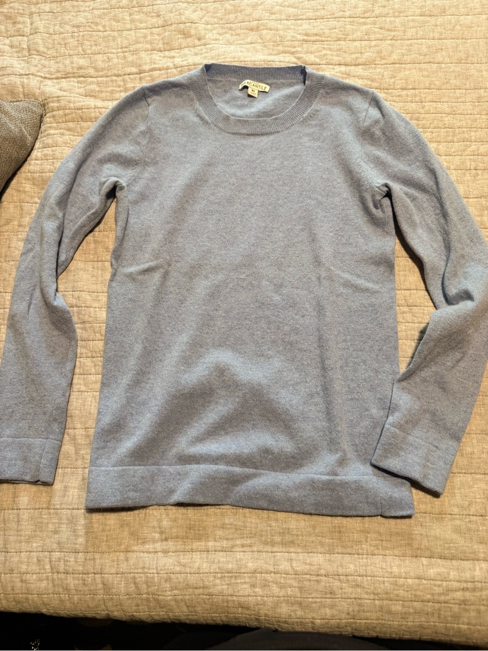 J. Crew Mercantile Light Blue Crewneck Women’s Sweater, Size XS